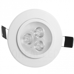 SPOT LED 3W SMD RED BRANCO QUENTE 