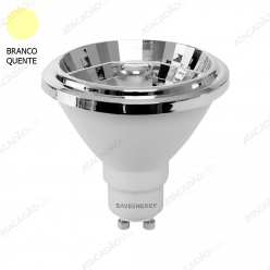 LAMPADA LED AR70 DIMERIZAVEL 7W 525LM 24° GU10 2700K SAVE ENERGY