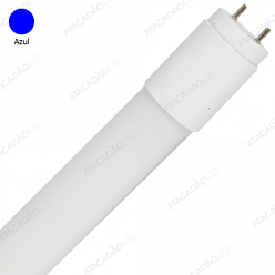 LAMPADA LED TUBO T8 120CM 18W AZUL